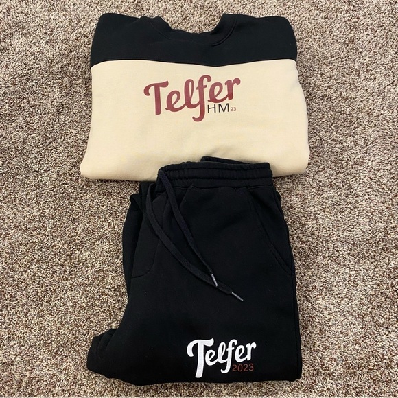 Telfer School of Management | Sweater and Pants Set | Size M | Black & Cream - Picture 10 of 13